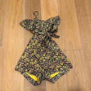 Fashion Union floral shorts romper